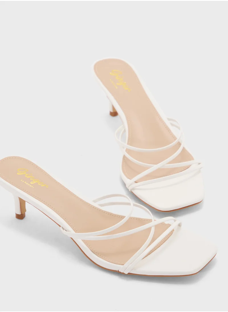 Ginger Strappy Backstrap Heel Sandal