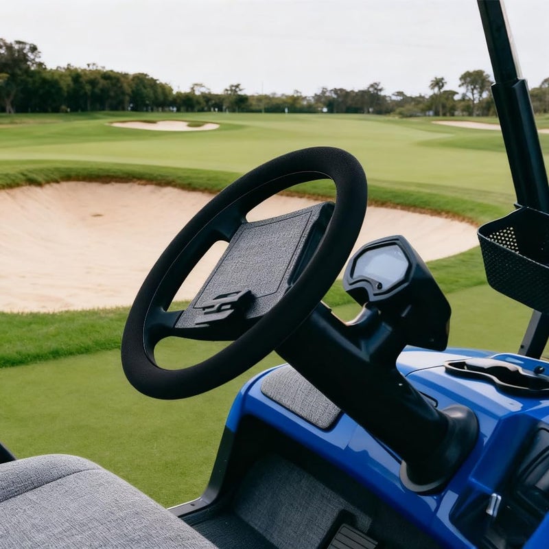 Jonscart Universal Golf Cart Steering Wheel Cover Stretchable Fits 125 Inch to 145 Inch for EZGO YahamaRXV Club Car Black - Image 3