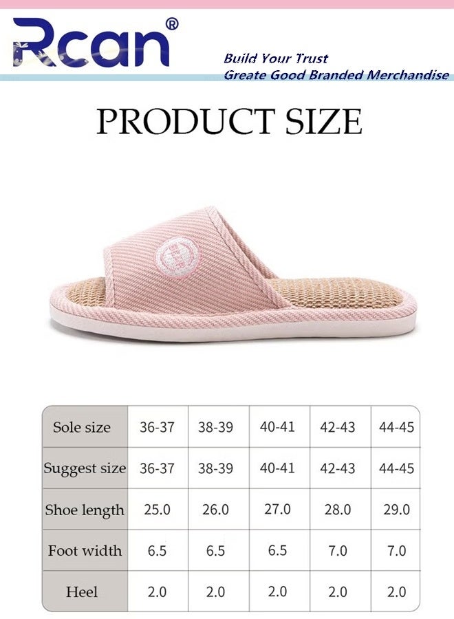 Rcan Slippers for Women Memory Foam House Bedroom Slippers with Thick Sole Non-Slip Soft Slippers Open Toe Women's Bath Slipper House Sandals for Indoor & Outdoor EUR38-39  - Image 4