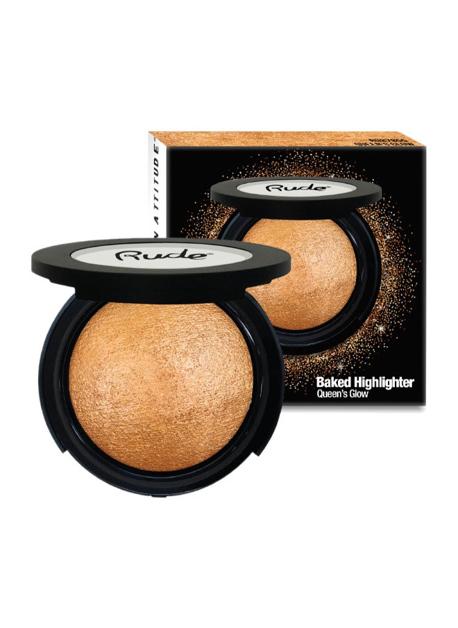 Rude Baked Highlighter  - Queen'S Glow 
