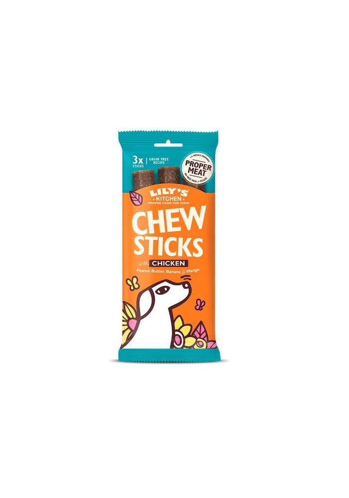 Lily's Kitchen Dog Chew Sticks with Chicken Dog Treats 120G - Image 1