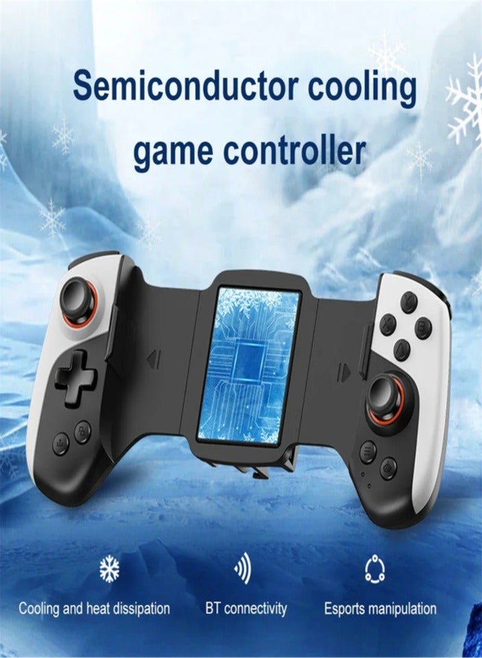 2 in 1 Mobile Phone Controller Type C Cooling Wireless Mobile Gaming Controller Dual Joystick 300mAh for Android and iPhone  - Image 2
