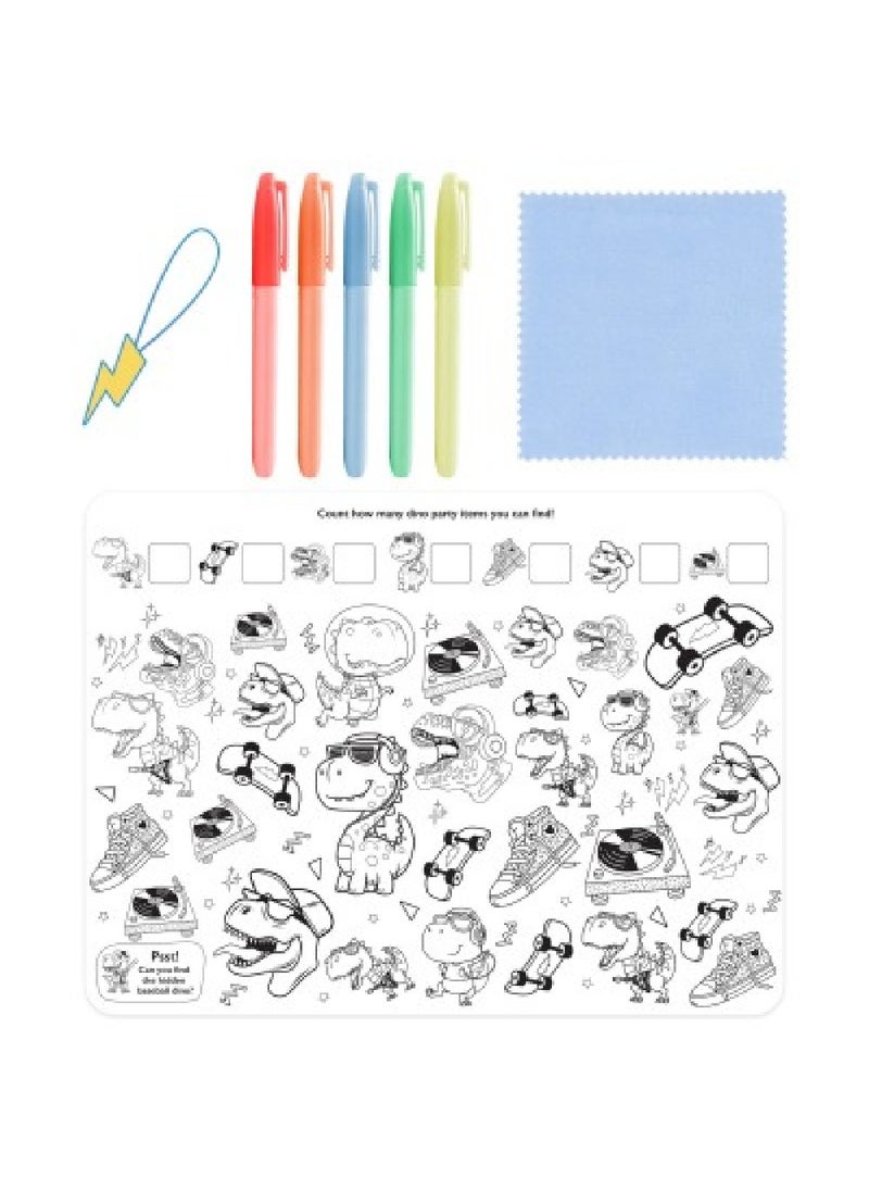 Hinkler Jr Kaleidoscope Tutti Frutti Silicone Games Mat – Colorful, Non-Slip Play Mat for Kids, Fun & Interactive Learning & Playtime - Image 3