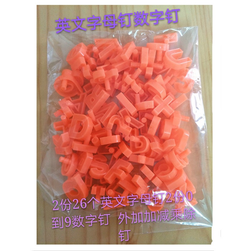 Educational Toys For Kidsren Aged 3 To 6 Years Old Educational Puzzle Building Blocks For Boys Digital Nails Mushroom Nail Toys - Image 4