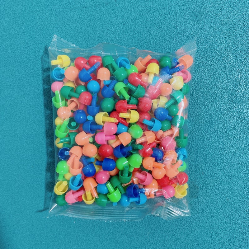 Educational Toys For Kidsren Aged 3 To 6 Years Old Educational Puzzle Building Blocks For Boys Digital Nails Mushroom Nail Toys - Image 1