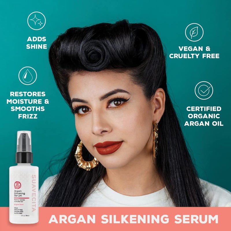 SUAVECITO Suavecita Argan Silkening Serum Wild Berry Scent 2 Fl Oz - Image 4