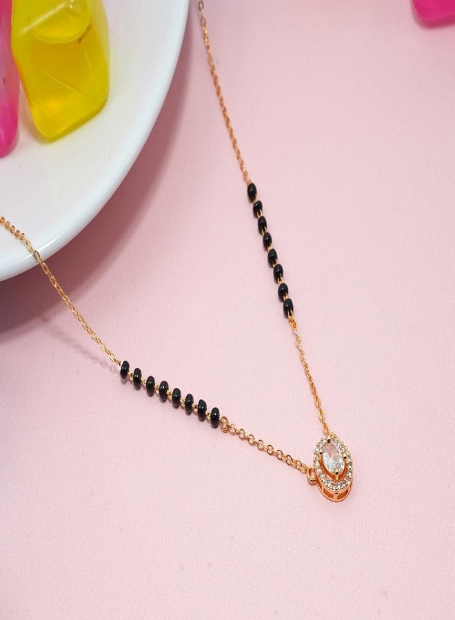 JHB American Diamong Pendant Mangalsutra Tanmaniya For Women - Image 3