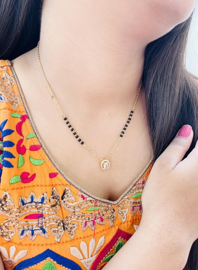 JHB American Diamong Pendant Mangalsutra Tanmaniya For Women - Image 5