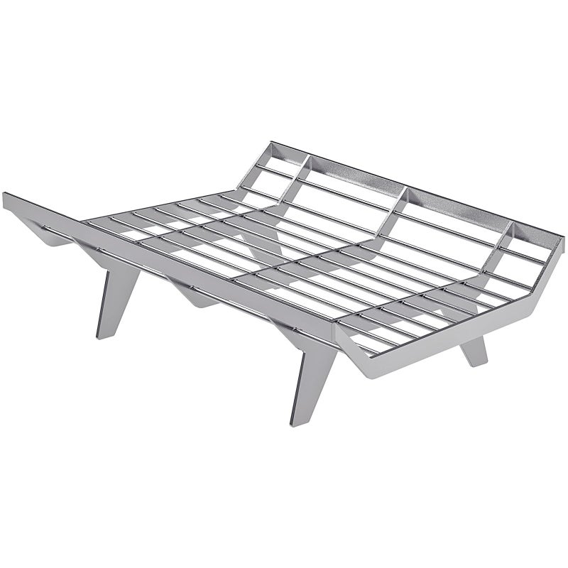 BeneLabel BeneLabel SUS304 Stainless Steel Fireplace Grate 24 inch Heavy Duty Chimney Hearth Wood Stove Burning Rack Holder Fire Grate Wood Log Rack Stove for Indoor Outdoor