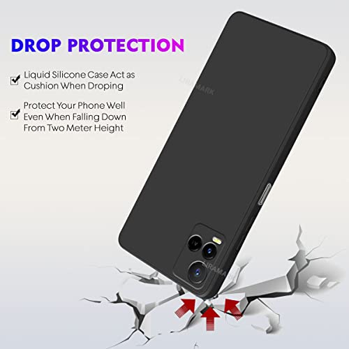LIRAMARK Silicone Soft Back Cover Case for Vivo Y21 / Y21s / Y33s (Silicone Black) - Image 5