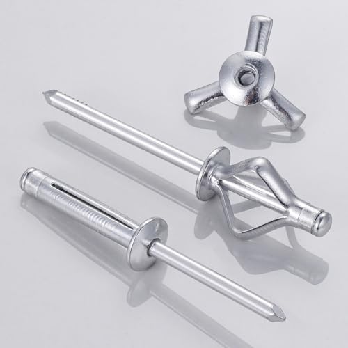 Wensilon (250 pcs) Tri-Fold Rivets Assortment 5/32 * 1/2，Tri Grip Rivets，Aluminum Blind Rivets Tri Grip Boat Kayak Rivets,Trifold Rivets，Bulb Style Rivets - Image 3
