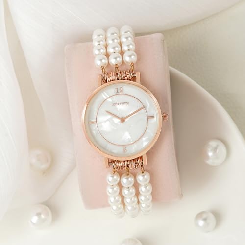 Joker & Witch Catherine 32mm White Dial 18mm White Metal Alloy Watch for Women - Image 3