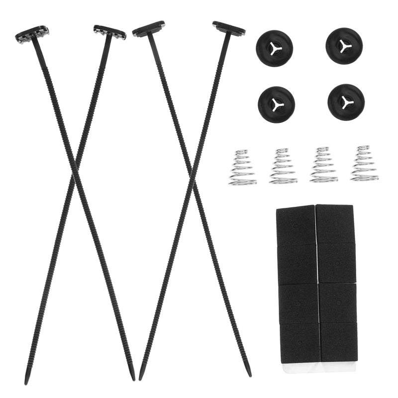 4 Sets Electric Cooling Fan Mounting Kit with Protective Springs for Automotive Radiator Easy Installation - Image 4