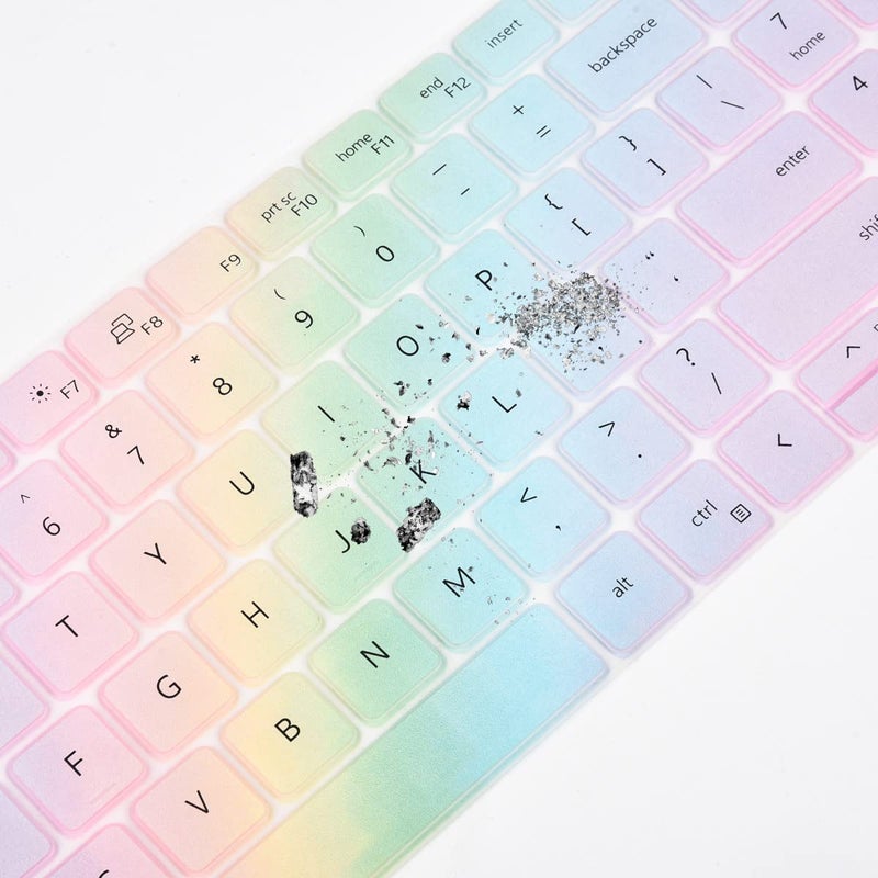 LEZE غطاء لوحة مفاتيح لجهاز ديل لاتيتيود 3550 3540 5550 5540 5530 5531 5520 5521، ديل بريسيجن 3590 3591 3580 3581 3560 3570 3561 3571 لابتوب، واقي جلد لوحة مفاتيح ديل لاتيتيود 5550 5530 5540 - ملون - Image 3