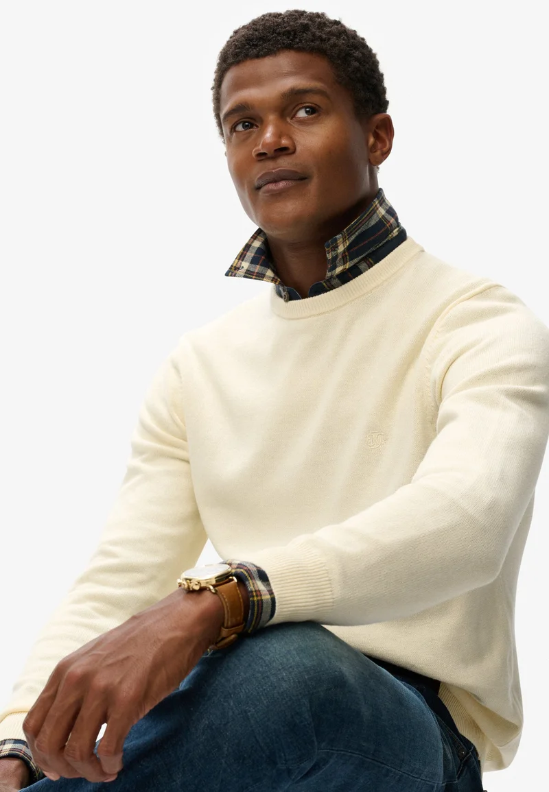 سوبر دراي كنزة قطنية أساسية