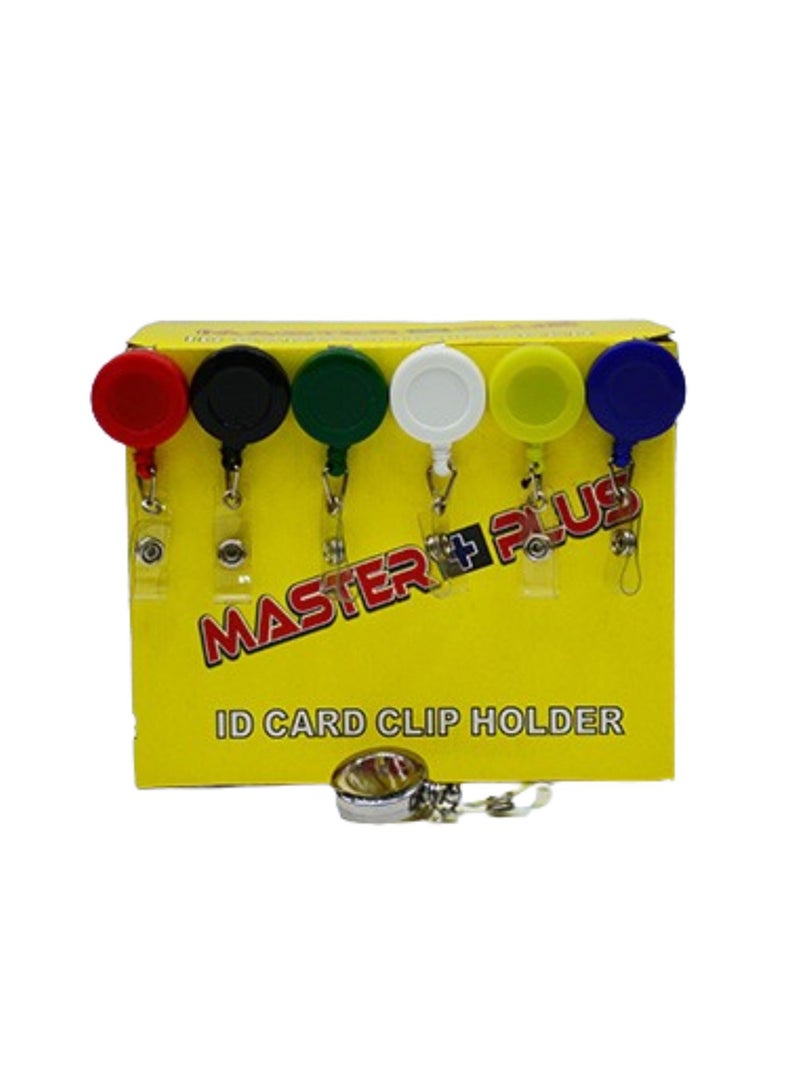 MASTER PLUS 20-Piece Badge Reel for ID Cards GREEN - Image 2