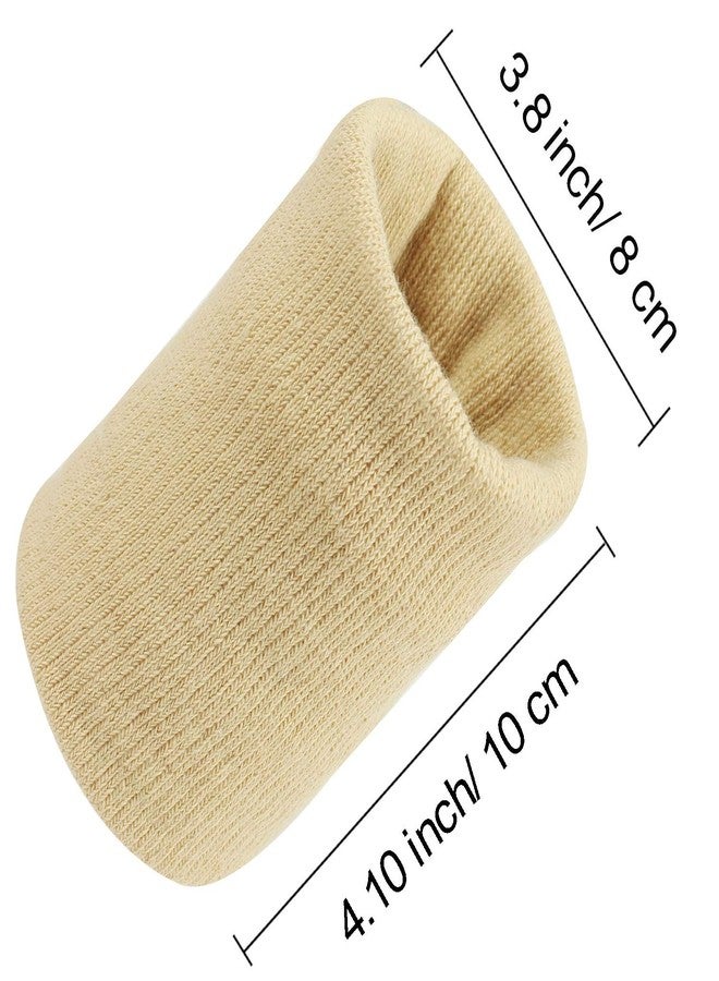 Neska Moda Unisex Beige and Purple Pack of 2 Cotton Wrist Band - Image 3