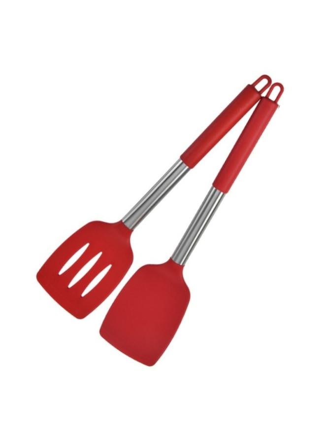Silicone Shovel Cooking Kitchenware Leakage Shovel Dense Shovel Fried Fish Fried Egg Shovel Non-stick Pan Shovel Stir-frying Pot Silent Shovel