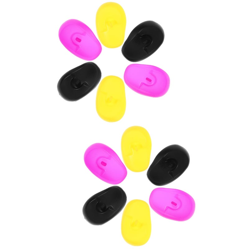 6 Pairs Hair Coloring Ear Covers Hairdressing Earmuffs Silicone Ear Covers for Hair Dye - Image 1