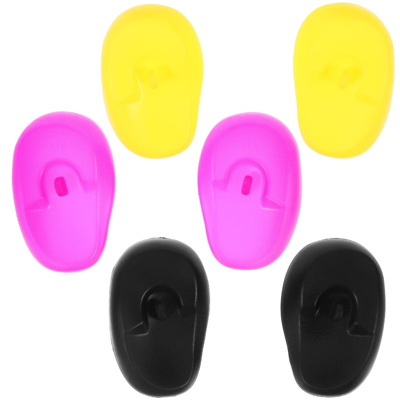 6 Pairs Hair Coloring Ear Covers Hairdressing Earmuffs Silicone Ear Covers for Hair Dye - Image 3