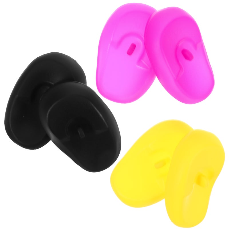 6 Pairs Hair Coloring Ear Covers Hairdressing Earmuffs Silicone Ear Covers for Hair Dye - Image 4