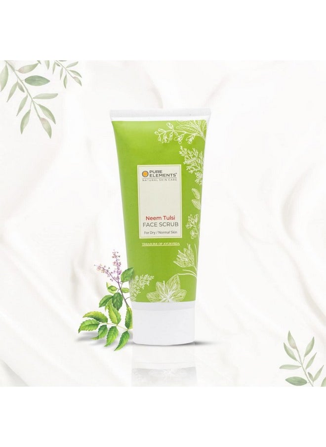 Pure Elements Neem Tulsi Face Scrub For All Skin Type (100Ml)  - Image 1