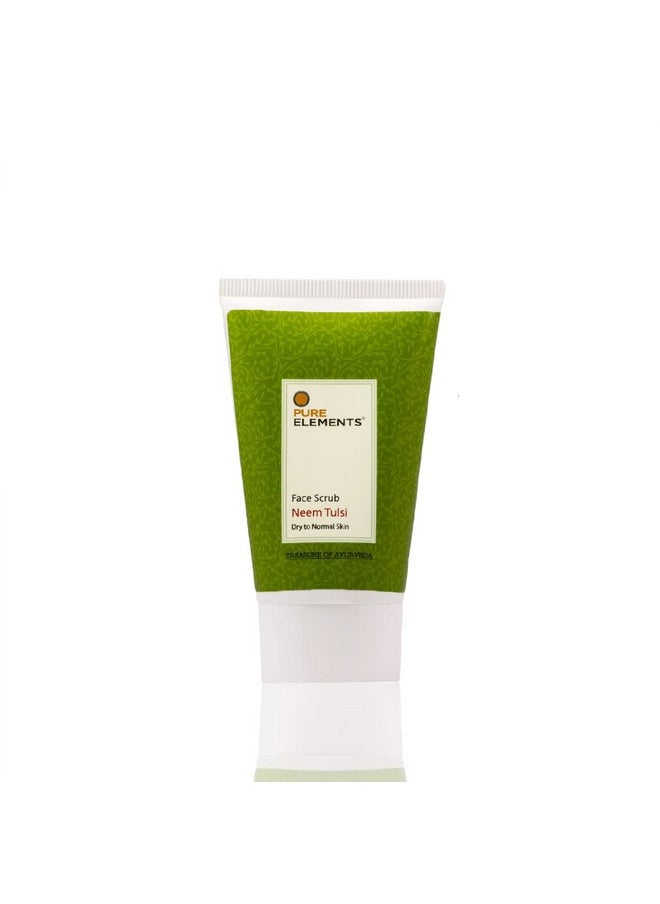 Pure Elements Neem Tulsi Face Scrub For All Skin Type (100Ml)  - Image 2