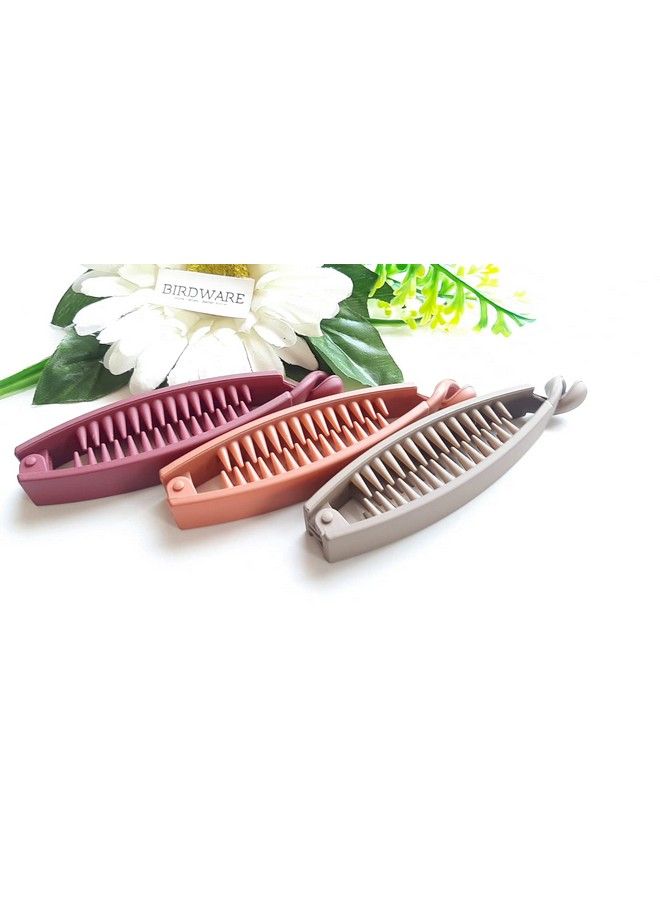 BIRDWARE Bigsize Banana Clips Multi Color Imported Rubber Acrylic Material Stone Banana Hair Clips For Women (Multi Colour) ; Hair Clutchers ; Banana Clips (Pack Of 4) 14 - Image 4