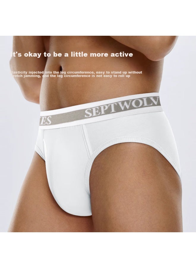 Septwolves Ice Silk Men's Summer Seamless Breathable Business High Elastic Mid-waist Underwear Soft Four-corner Panties - Image 3