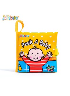 Generic Jollybaby Animal Tail Cloth Book Puzzle Enlightenment Early Education Cloth Book 0-3 Years Old Baby Toy Baby Cloth Book-Color:Son Cloth Book  - Image 1
