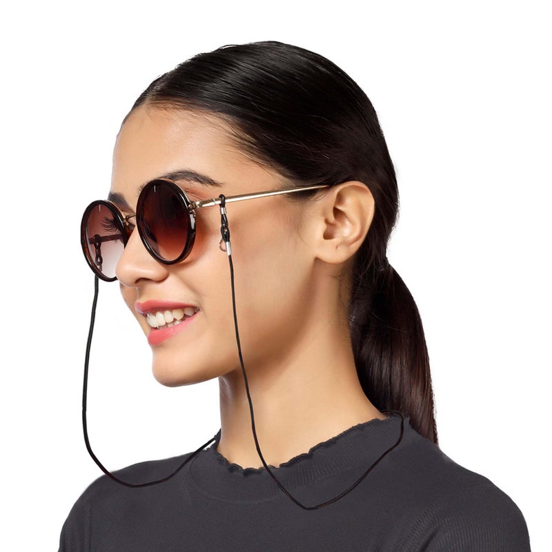 VIVID vision Unisex Adult Fabric Eyeglass Holder Strap Cord | New Chain Adjust on Sunglasses | Anti-slip Retainer Lanyard String Eyewear Frame | CH-247-A | Black - Image 5