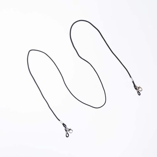 VIVID vision Unisex Adult Fabric Eyeglass Holder Strap Cord | New Chain Adjust on Sunglasses | Anti-slip Retainer Lanyard String Eyewear Frame | CH-247-A | Black - Image 4