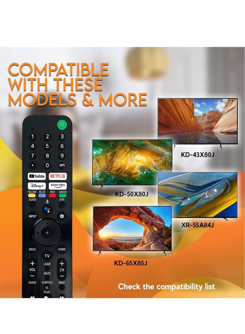RMF-TX520U Remote Control for Sony Bravia – Compatible with KD-43X80J, XR-50X90J, XR-55A80J u0026 More – Includes Netflix, Disney+, Prime Video, YouTube ons - Image 4