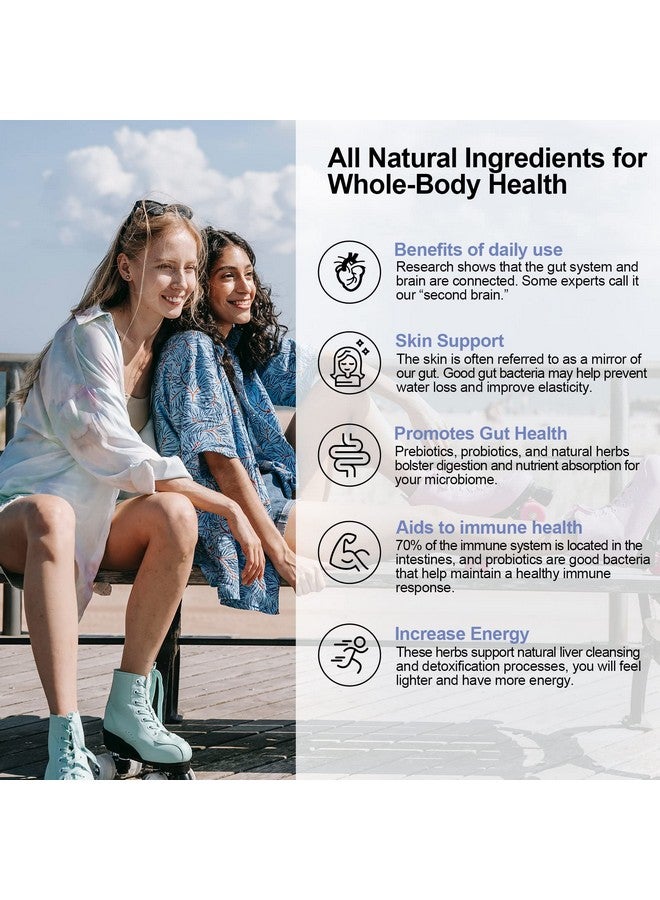 Dmeisy Probiotics For Women And Men 300 Billion Cfu 24 Strains Probiotics With 15 Organic Herbs Prebiotics Blend Shelf Stable Probiotic Supplement For Digestive Immune & Whole Body Health 2 Month Supply - Image 5