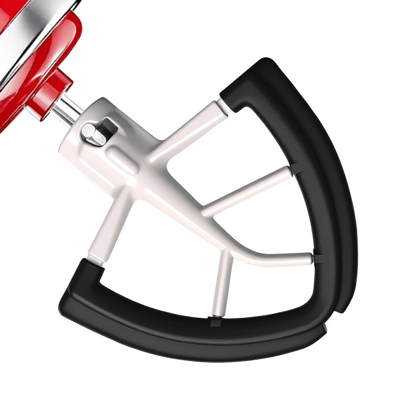 Cowbright Flex Edge Beater for Kitchenaid 4.5/5 Qt Tilt-Head Mixer â€“ Flexible Silicone Edge Paddle, Auto-Scrape Bowl Scraper, Dishwasher Safeâ€“ For Kitchenaid Accessories and Attachments (Black) - Image 1