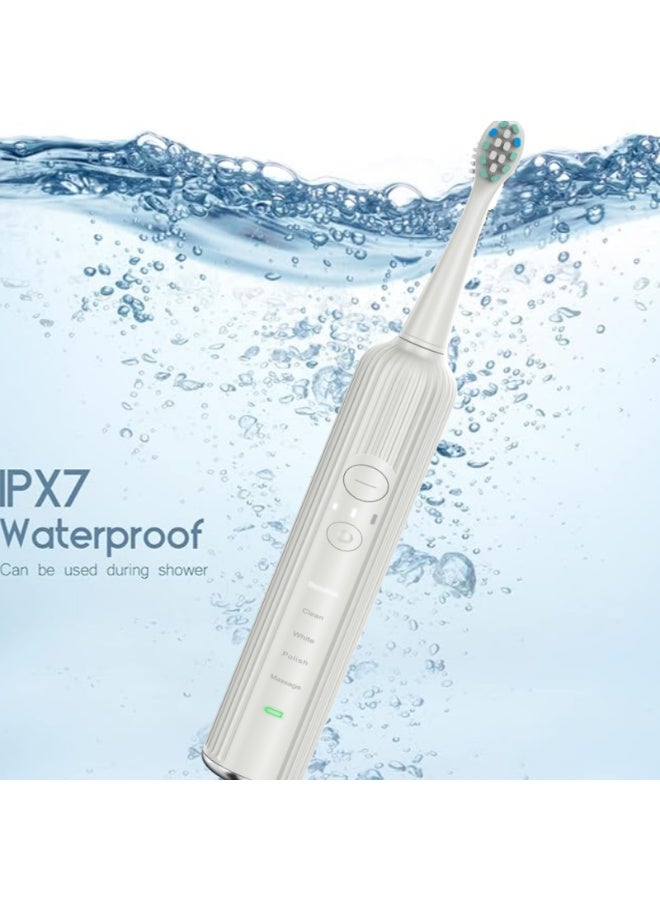 Electric Toothbrush With Roman Column Design | Magnetic Levitation Motor | Dual-button 15-speed Force Adjustment, 42000 Vibration Frequency | 60-day Long-lasting Battery Life | Travel Storage Case | Soft-bristled Toothbrush  - Image 2