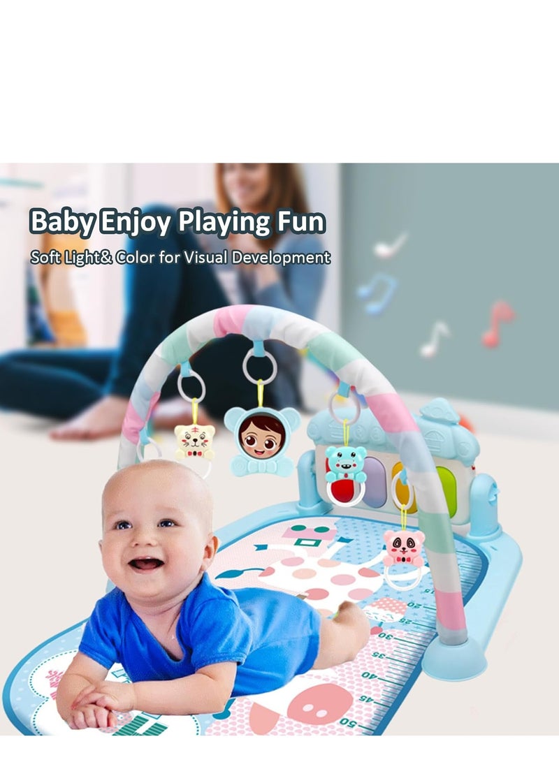 Baby Gym Play Mats, Kick and Play Piano Gym Mats, Detachable Tummy Time Mat with Music and Lights, Musical Electronic Learning Toys (Multiple Designs) - Image 4