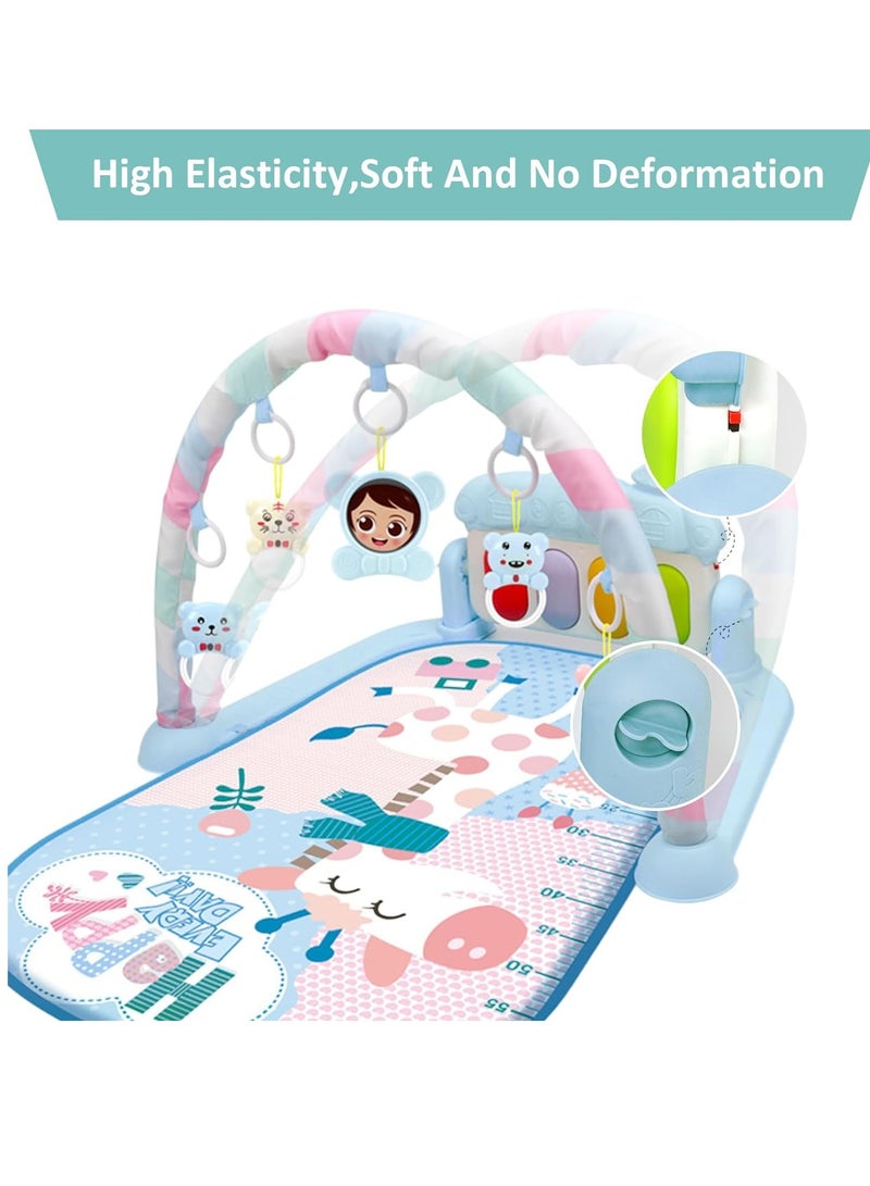 Baby Gym Play Mats, Kick and Play Piano Gym Mats, Detachable Tummy Time Mat with Music and Lights, Musical Electronic Learning Toys (Multiple Designs) - Image 5