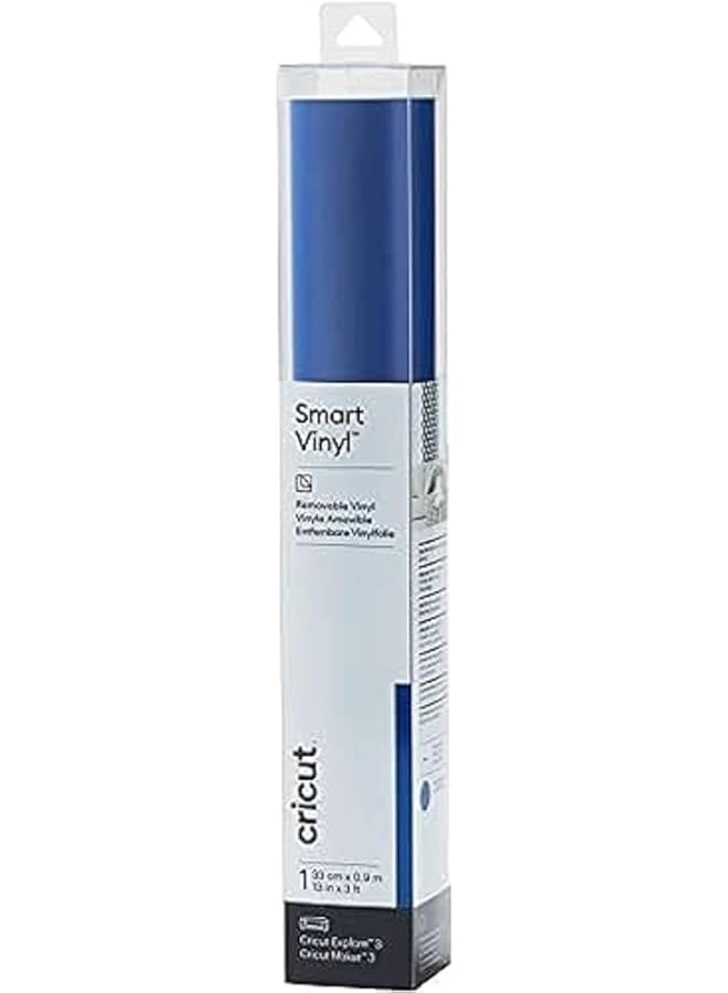 Cricut Smart Vinyl Removable Blue 0.9 M 3 Ft Self Adhesive Vinyl Roll For Use With Explore 3 And Maker 3 - Image 2