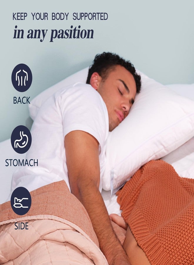 Nuzzle Cooling Adjustable Pillow for Side Sleepers, Luxury Standard Size Bed Pillow Hotel Collection - Best Adjust Height Soft Firm Pillow for Back, Stomach or Side Sleepers - Home Gifts - Image 5