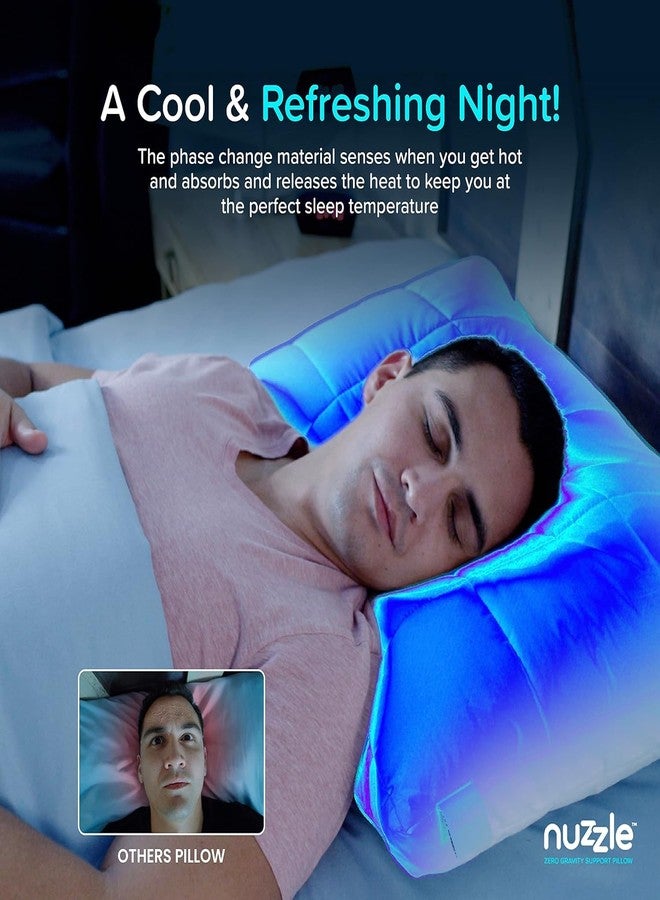 Nuzzle Cooling Adjustable Pillow for Side Sleepers, Luxury Standard Size Bed Pillow Hotel Collection - Best Adjust Height Soft Firm Pillow for Back, Stomach or Side Sleepers - Home Gifts - Image 2