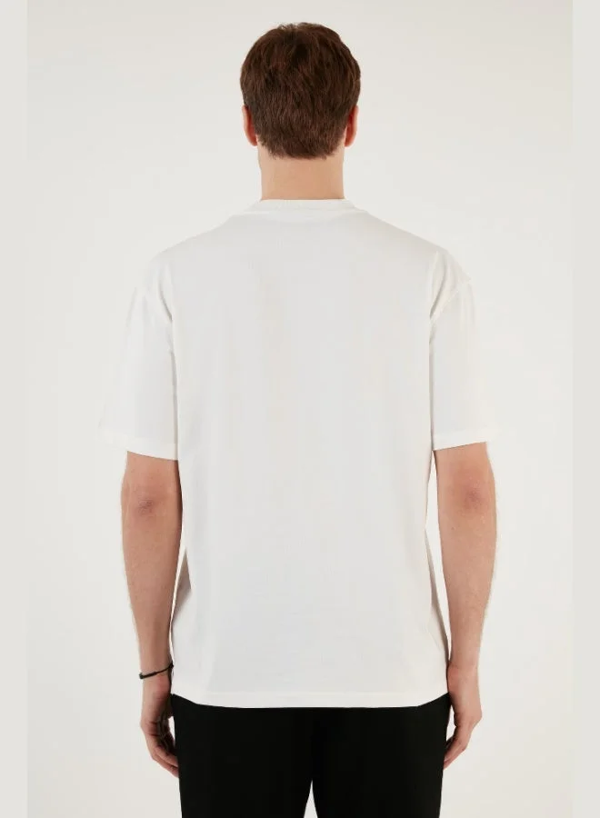 Buratti  Buratti Cotton Relaxed Fit Zero Collar T Shirt Men's T SHIRT 5905446 for Men | Best Price UAE