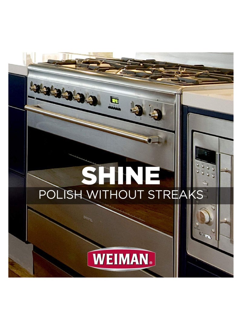 Weiman Stainless Steel Cleaner & Polish Fights Fingerprints Better than all-purpose Cleaners Streak-free shine - Image 3