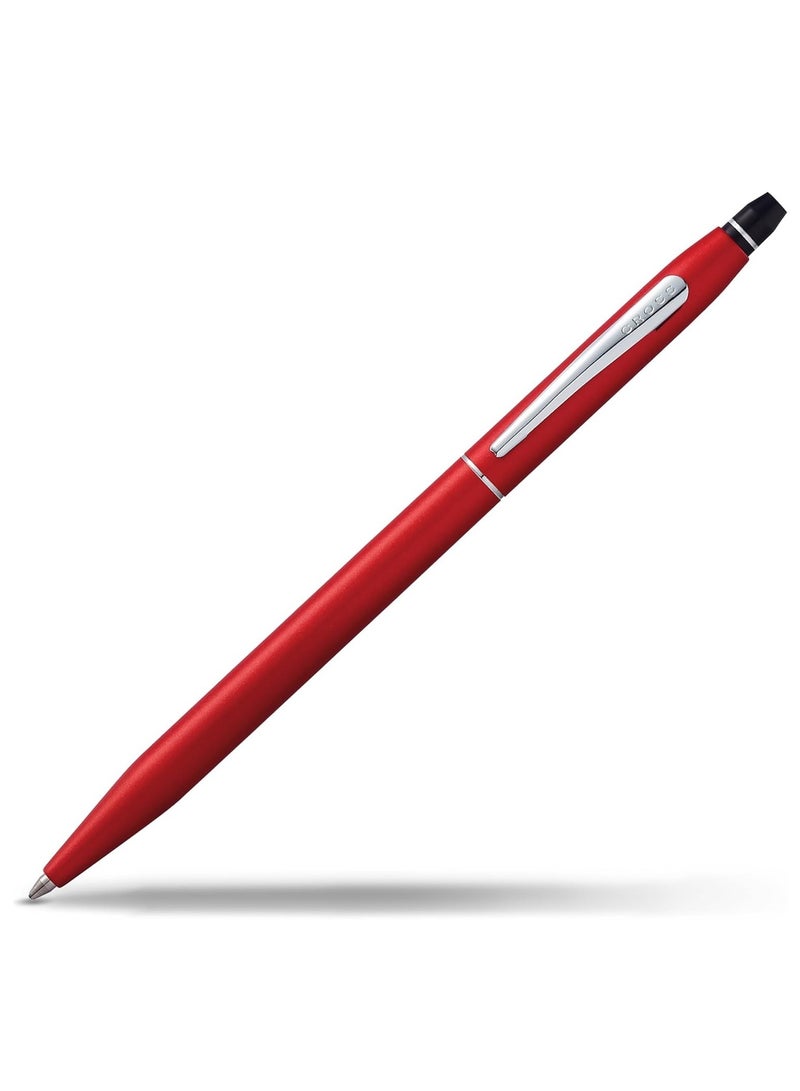 Cross 1-Piece Click Ballpoint Pen In Gift Box Black Ink Red Barrel - Image 5