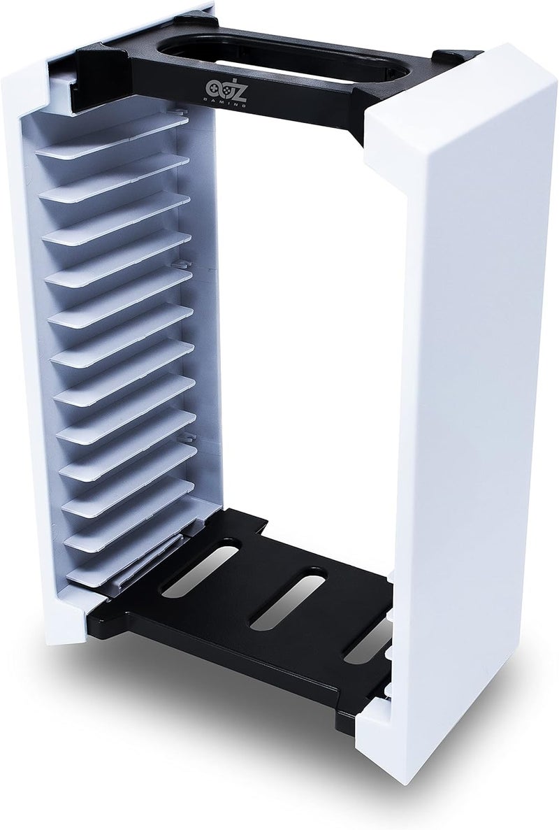 ADZ Game Storage Tower – Universal Video Game Storage – Stores 12 Game or Blu-Ray Disks – Game Holder Rack for PS4, PS5, Xbox One, Xbox Series X/S, Nintendo Switch Games and Blu-Ray Discs - Image 5