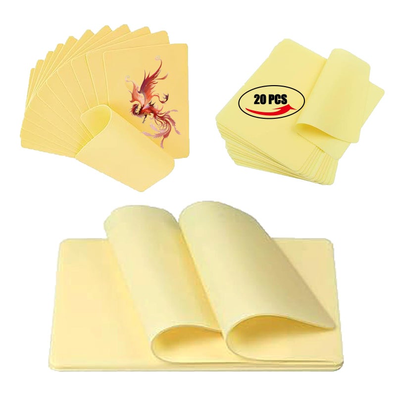 Beoncall Blank Tattoo Skin Practice - Beoncall 20pcs Double Sides Silicone Practice Pads Practice Skin Fake Skin Tattoo Supplies Microblading Skin - Image 1