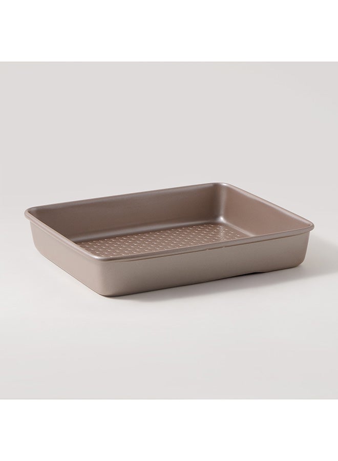 ALBERTO Roaster Pan In Gold With Clovers Texture 28X23Cm - Image 2