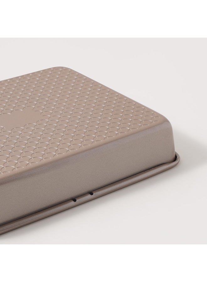 ALBERTO Roaster Pan In Gold With Clovers Texture 28X23Cm - Image 5