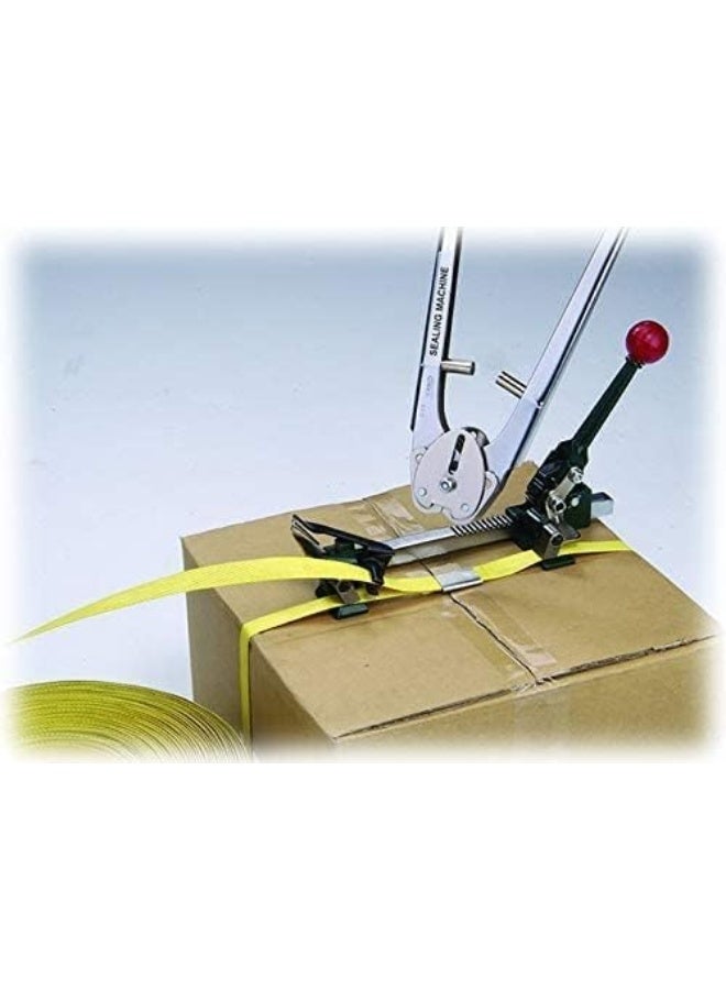 HASANAT ESSENTIALS Hasanat Essentials Polypropylene Heavy Duty Hand Grade Strapping, 4.5-5kgs/11Lbs, 15mm/0.5in, Yellow  - Image 3