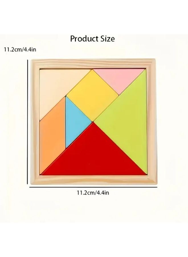 لغز تانغرام تحدي العقل لعبة سفر مع حلول لعبة ذكاء تعليمية هدية - Image 3